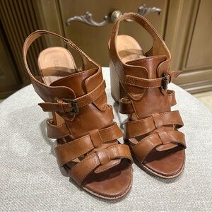 Brown Leather Women's Sandals